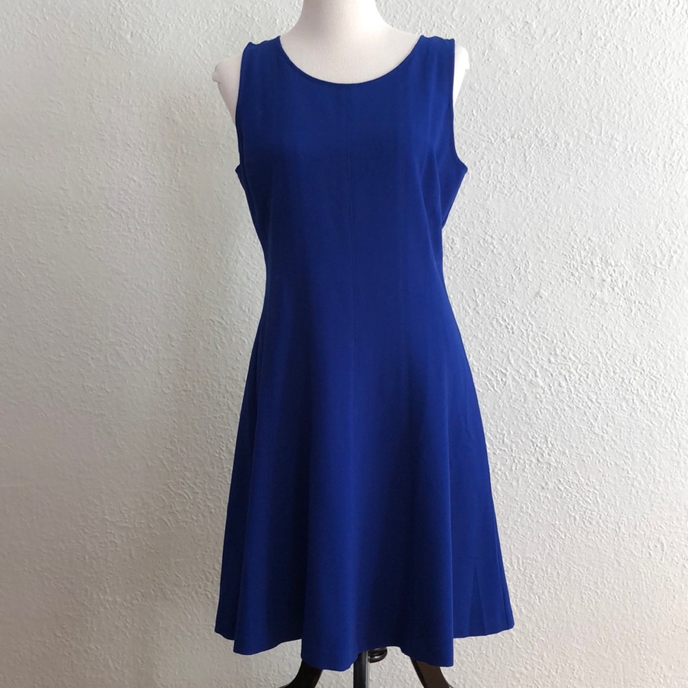 Ann Taylor blue sleeveless dress